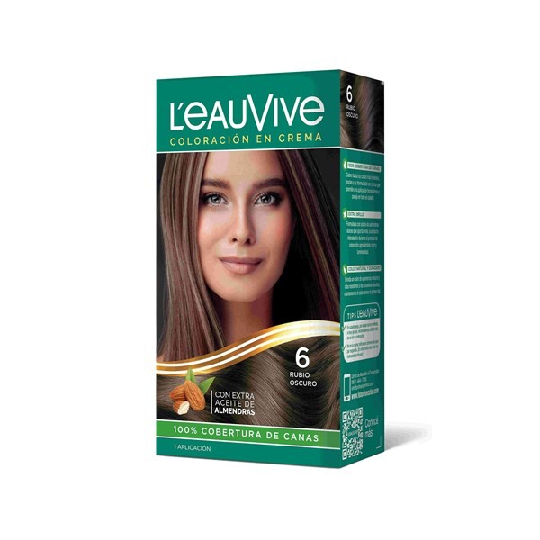 Color Permanente L'eauvive Kit N6 Rubio Oscuro 1 uni #1