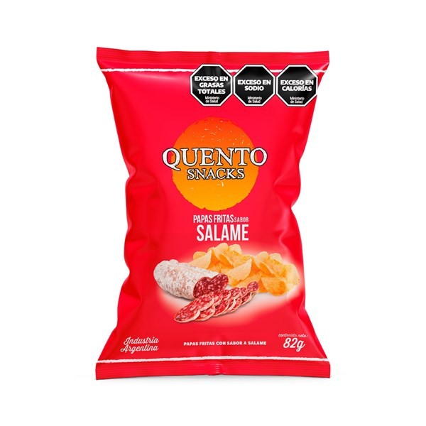 Papas Fritas Quento Sabor Salame 82 grs #1