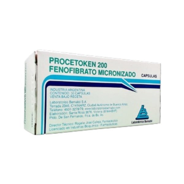 Laboratorio Bernabó Procetoken Fenofibrato Micronizado 200 Mg x 30 Cáps #1