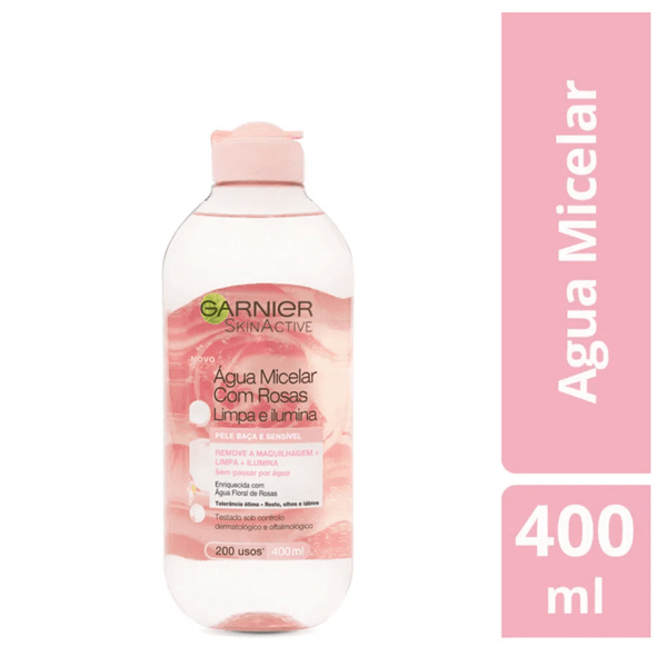 Agua Micelar Garnier Skin Active con Rosas 400ml