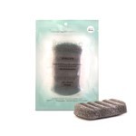 Konjac Esponja Corporal Negra 6 olas Con Ceniza Bambu #2