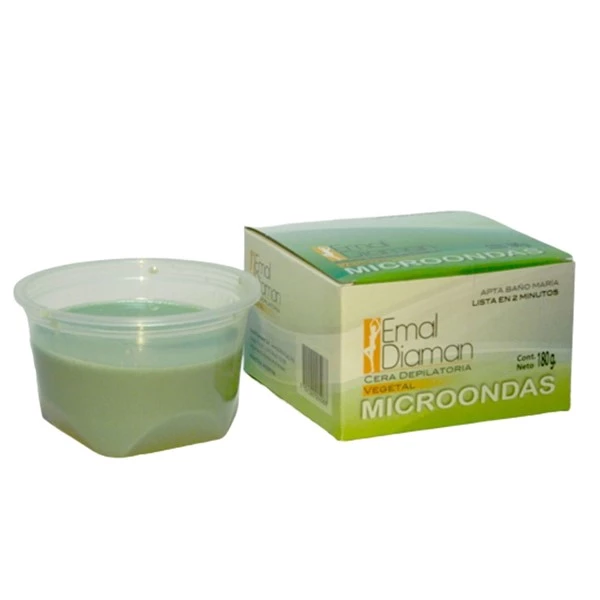 Emal Diaman Cera Depilatoria Vegetal Para Microondas 180 gr
