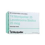 T4 Montpellier 25 Levotiroxina 25 Mcg x 50 Comp #1