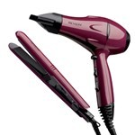 Kit Revlon Secador + Planchita Profesional Essentials Pelo 52302 la #1