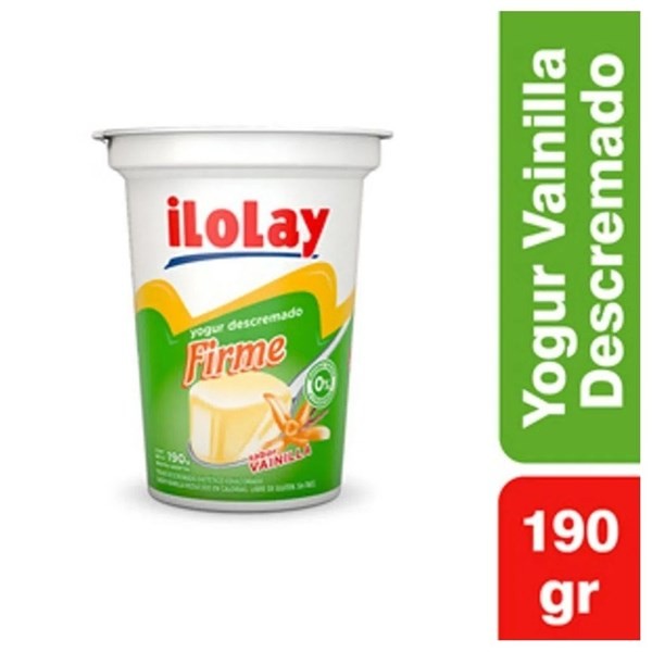 Yogur Ilolay Descremado Vainilla x 190 gr #1