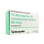 T4 Montpellier Levotiroxina 88 Mcg x 50 Comp #1