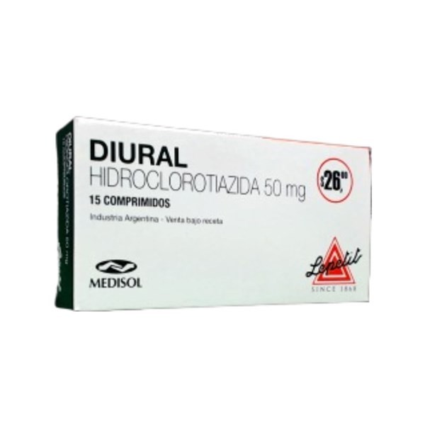 Lepetit Diural Hidroclorotiazida 50 Mg x 15 Comp #1