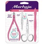 Merheje Basic Kit Alicate + Espatula + Tijera + Pinza #2