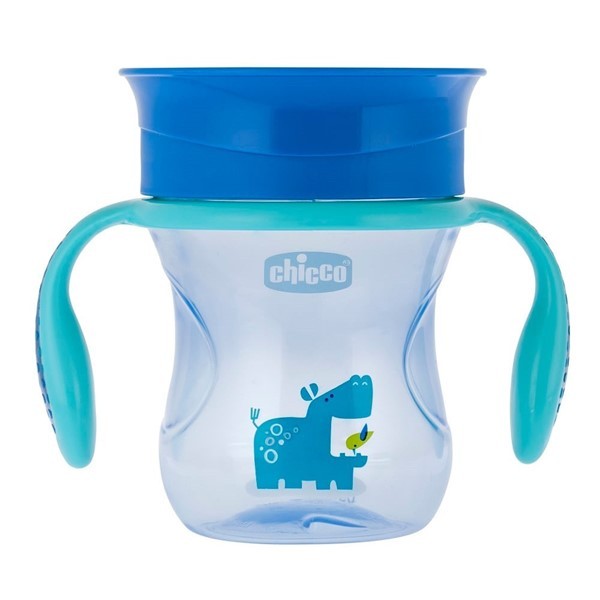 Chicco Vaso Perfect Cup Celeste 200 ml + 12 meses alt
