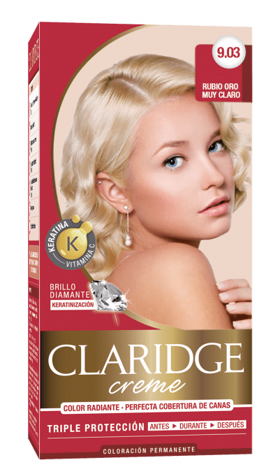 Claridge Kit Coloración Permanente Creme N° 9.03 Rubio Oro Muy Claro #1