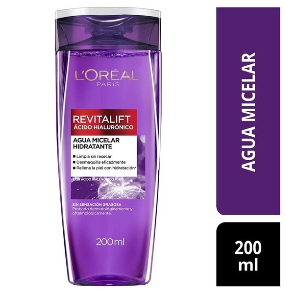 Loreal Revitalift Agua Micelar Ácido Hialurónico 200 ml #1