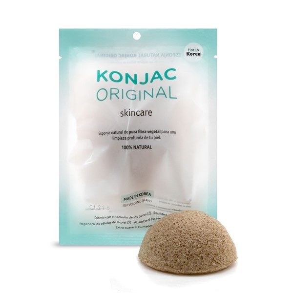 Konjac Esponja Facial de Te Verde (Piel Con Manchas)