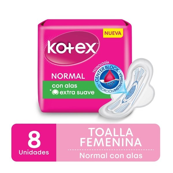 Toalla Femenina Kotex Normal Con Alas x 8 uni #1