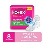 Toalla Femenina Kotex Normal Con Alas x 8 uni #1