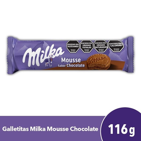 Galletita Dulce Milka Mousse Rellenas De Chocolate 116 G. #1