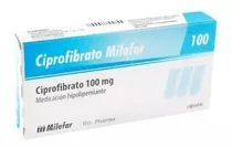 Ciprofibrato Milefar 100 mg | 60 cápsulas #1