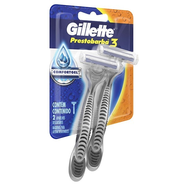 MÁQUINAS DE AFEITAR GILLETTE PRESTOBARBA3 DESECHABLES X 2 UN alt