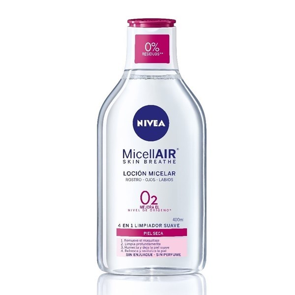 Nivea Agua Micelar  Skin Breathe Para Piel Seca Y Sensible 400 ml