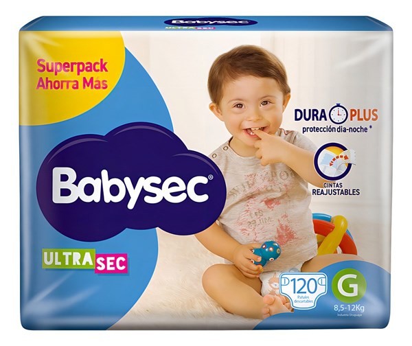 Pañales Babysec Ultra Talle G |120 Unidades #1