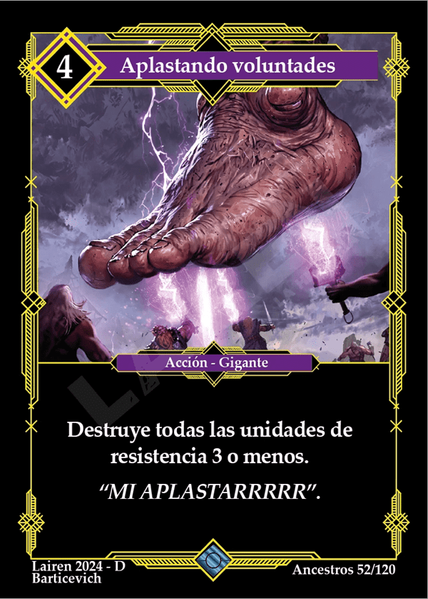 52 Aplastando Voluntades - Coste 4 #1