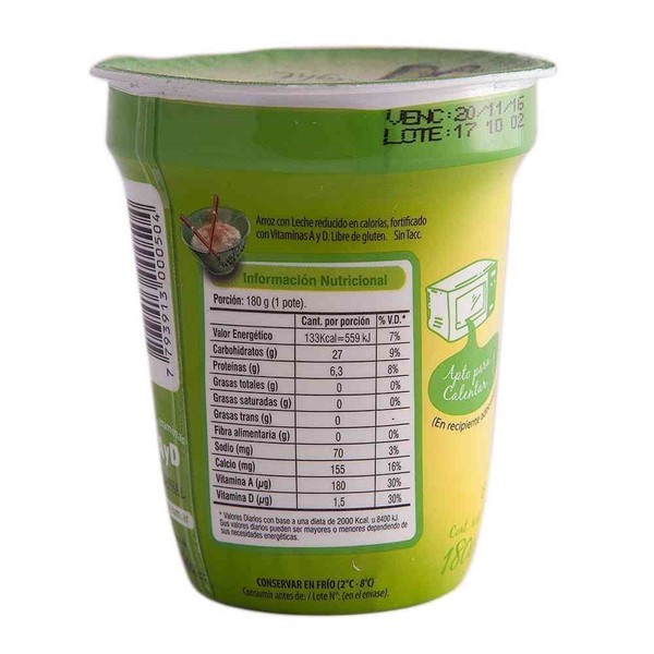 Arroz Con Leche Light Tregar 180 Gr alt