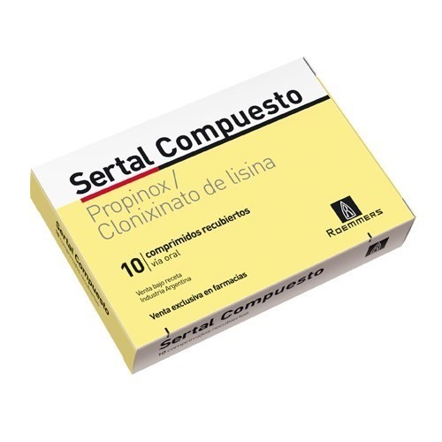 Roemmers Sertal Compuesto X 10 Comprimidos Recubiertos - Pack X 20 Cajas #1