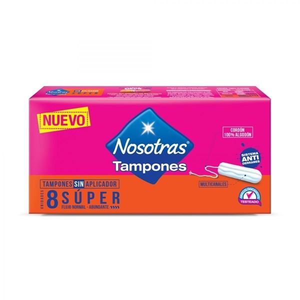 Nosotras Tampones Digital Súper x 8 Unidades Unico alt