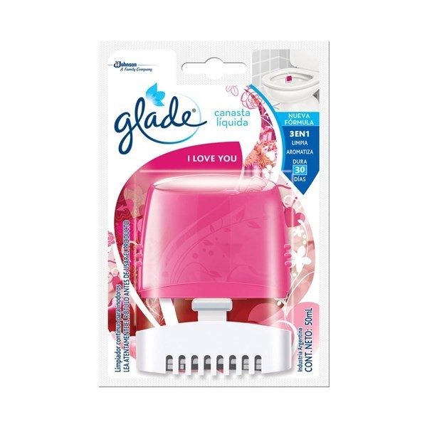 Canasta Para Inodoros Glade Aparato Completo 50 Ml I Love You alt