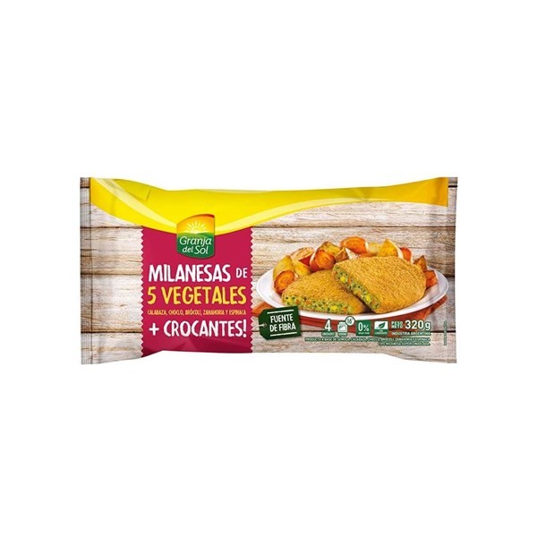 Milanesa de Soja 5 vegetales Granja Del Sol 32 #1
