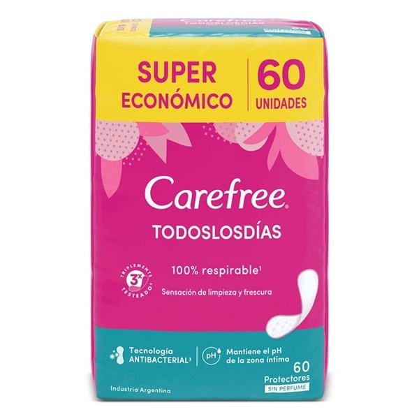 Protectores Diarios Carefree Todos Los Días x 60 un alt
