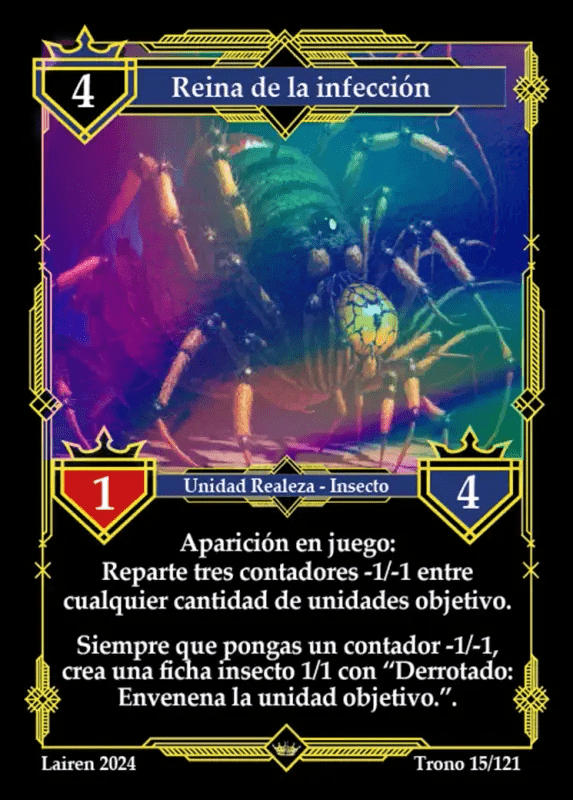 015 Reina De La Infeccion 1ra Edicion (No Foil) - Coste 4 #1