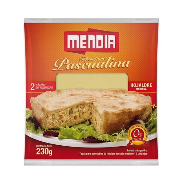 Tapas Para Pascualina Mendia Mediana  Paq 230 Gr. #1