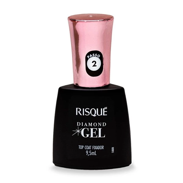 Esmalte Para Uñas Risqué Diamond Gel Top Coat Fixador x 9,5 ml