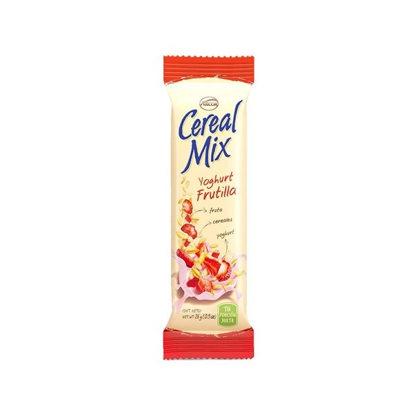 Barra Cereal Mix Yoghurt Frutilla 26 Gr #1