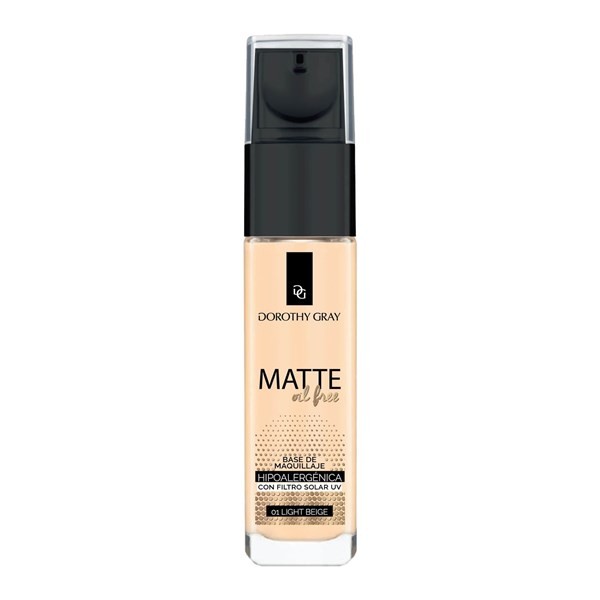 Dorothy Gray Base Matte Oíl Free Hipoalergénica Light Beige