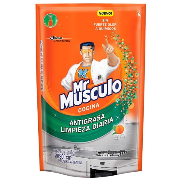 Mr Musculo Limpiador Cocina Antigrasa Doypack 900 ml #1