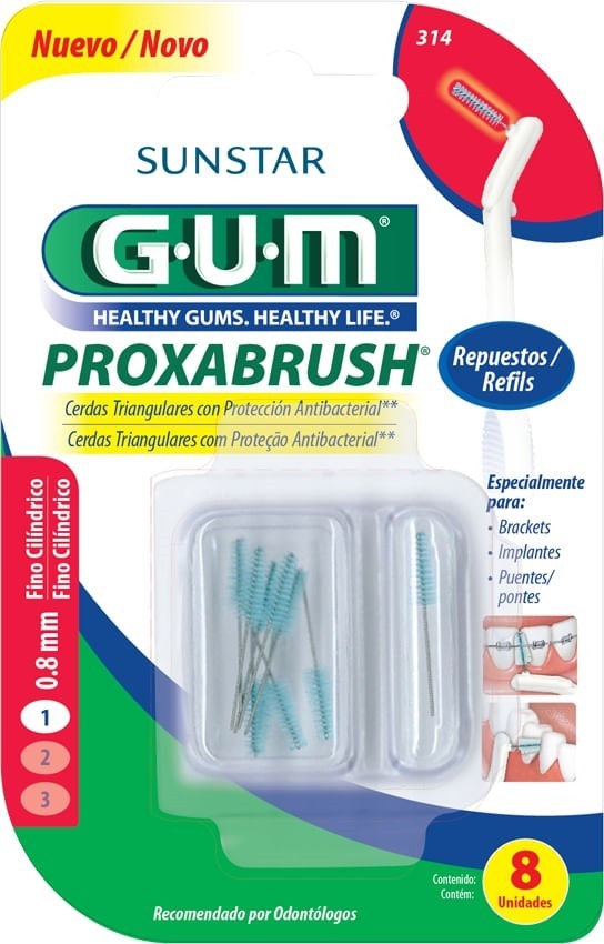 Gum Repuesto Interdental 314 Cilindrico (8 Unidades) #1