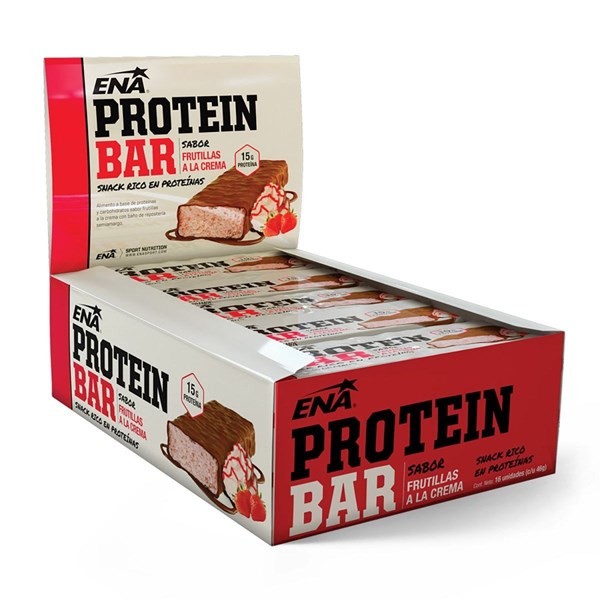 Ena Barra Protein Bar Frutillas a la Crema (16 Barras)