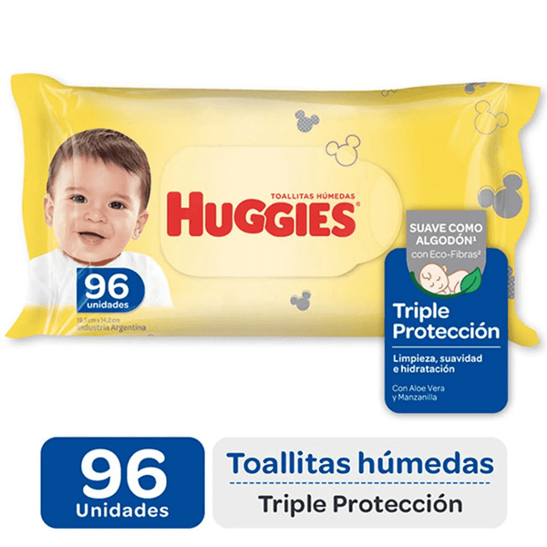 Huggies Toallitas Húmedas Triple Protección (96 Unidades)