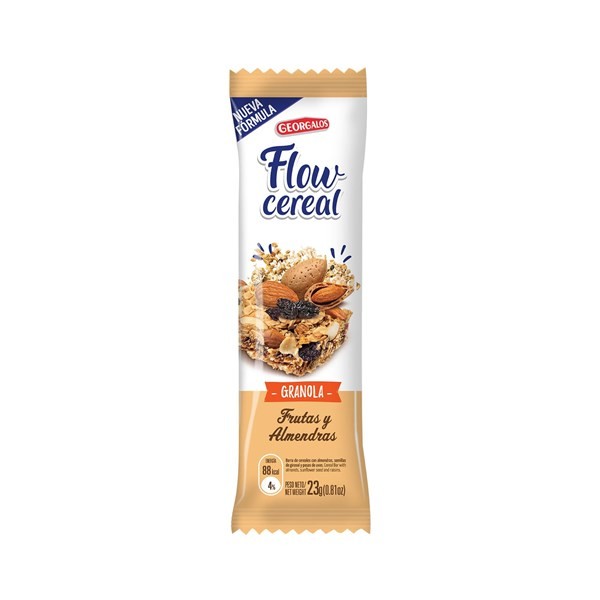 Barra De Cereal Frutas Y Almendras Georgalos Flow 30 G. #1