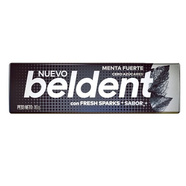 Chicle Beldent Menta Fuerte Qi x 10 gr #1