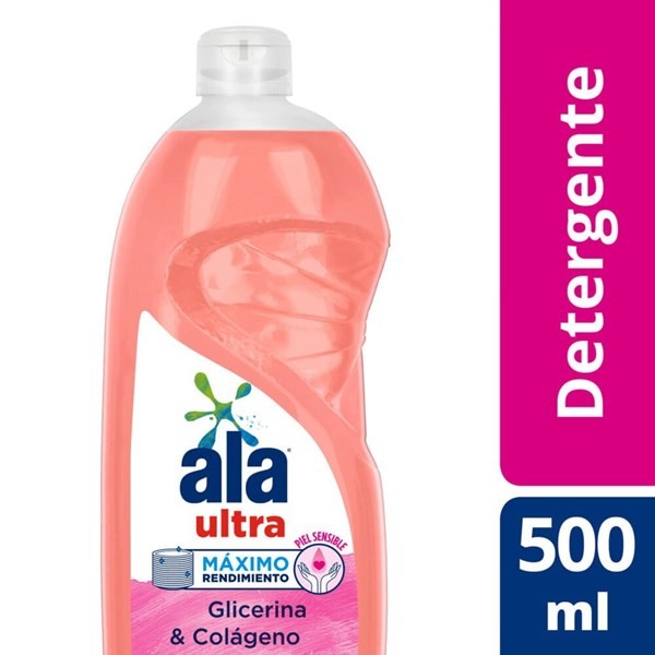Ala Detergentes Semi Concentrado Ultra Glicerina 500 ml #1