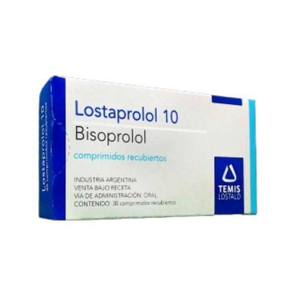 Temis Lostaló Lostaprolol 10 Mg Bisoprolol x 30 Comp Recubiertos #1