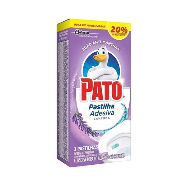 Pato Purific Limpiador Adhesivo Para Inodoro Pato Lavanda 3 uni #1