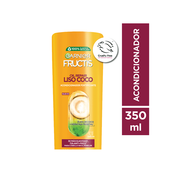 Garnier Acondicinoador Fructis Liso Coco x 350 ml #1