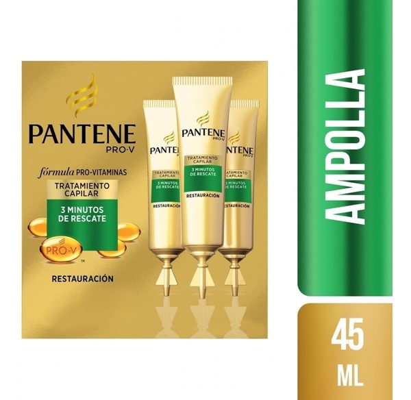 Pantene Ampolla Tratamiento Restauracion 3 minutos de Rescate 3 ml (3 U)