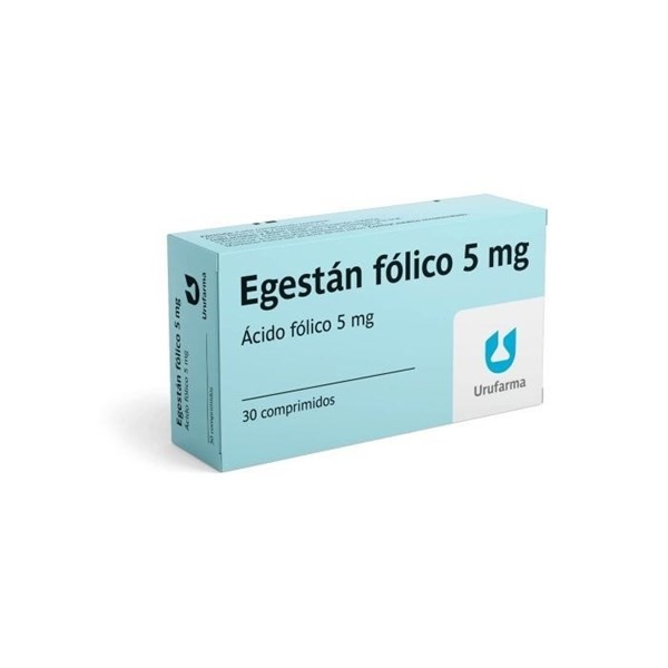 Egestan Folico 5mg | 30 tabletas | Ácido fólico #1