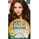 Wella Soft Color Tintura Kit Completo Sin Amoniaco 50 Castaño Claro #3