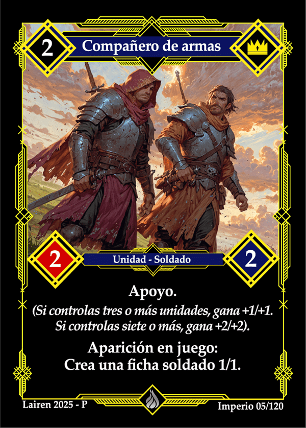 005 Compañero De Armas Precon Djinn/Soldado - Coste 2