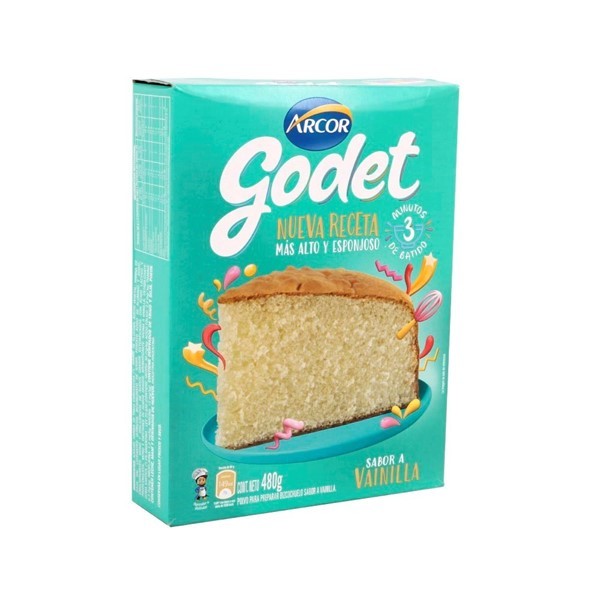 Bizcochuelo Vainilla Godet 480g #1